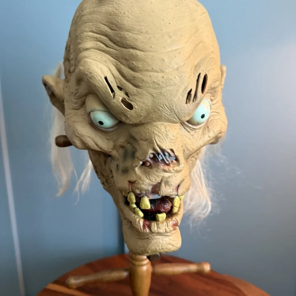 Vintage 90's Tales From the Crypt Keeper Latex Mask Halloween Horror Creepy